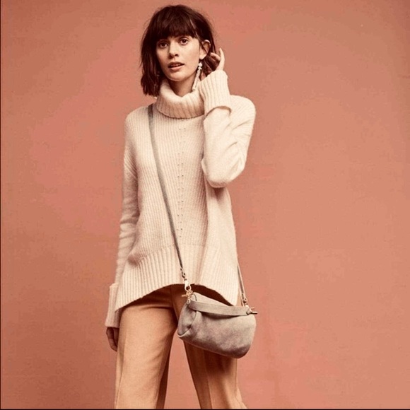 Anthropologie Sweaters - Anthropologie Moth Fireside Cream Wool Sweater - Hi/Lo Turtleneck